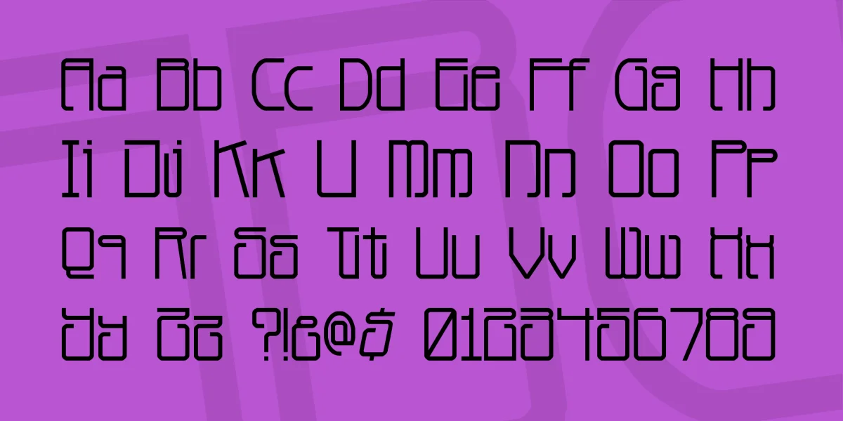 Planet Dust Font preview 2