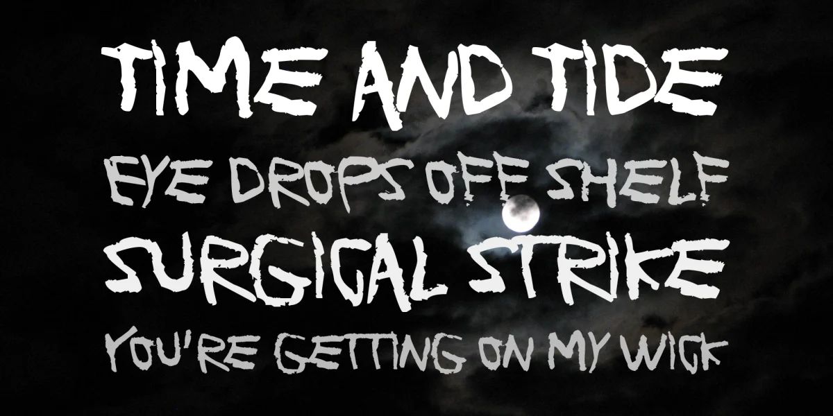 Planet Garbage Font preview 3