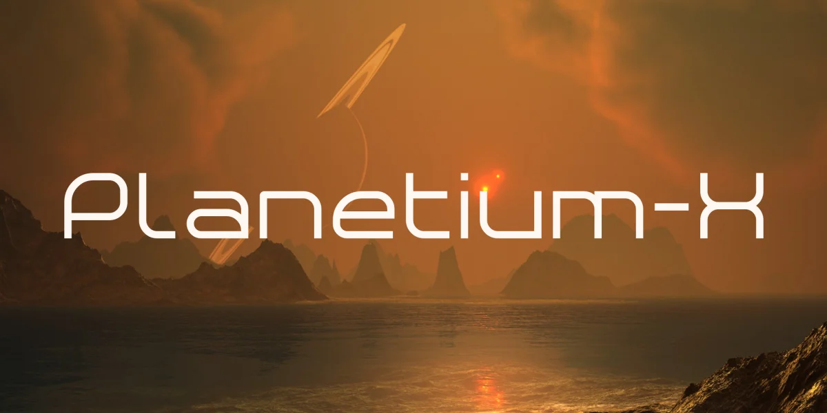 Planetium-X Font Family preview 3