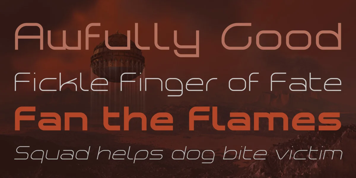 Planetium-X Font Family preview 4