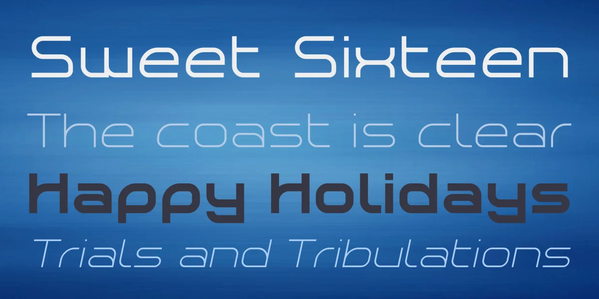 Planetium-X Font Family preview 6