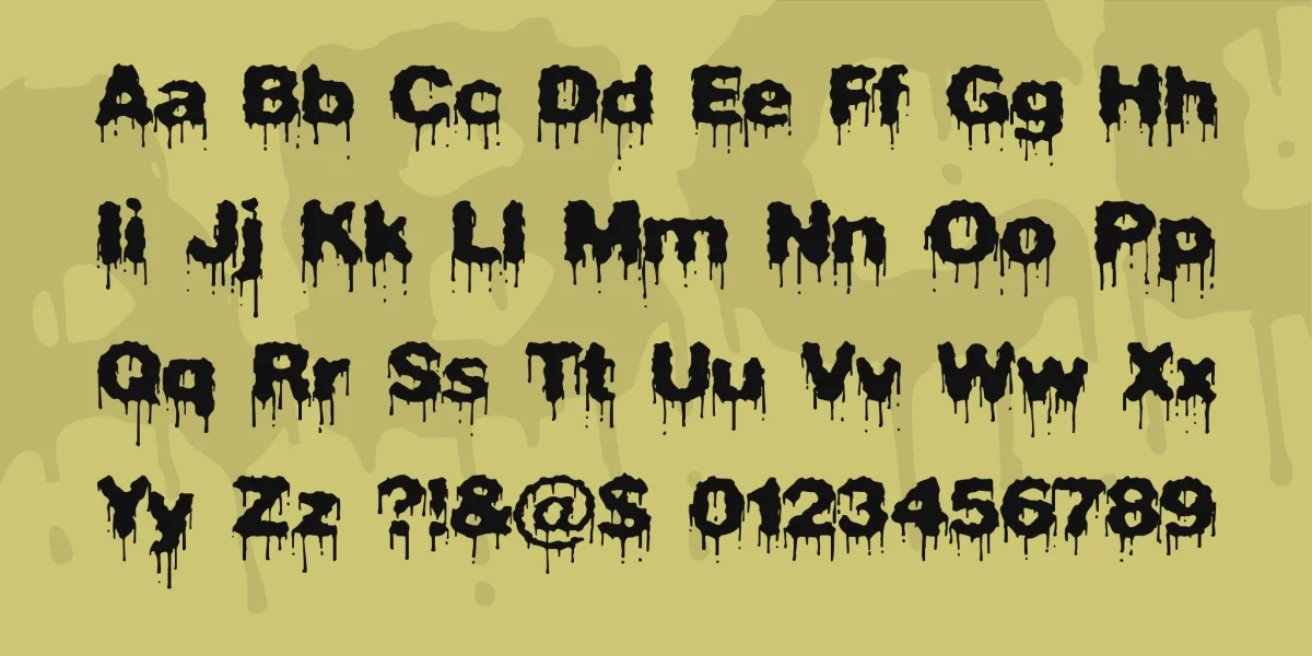 Plasma Drip Font Family preview 2