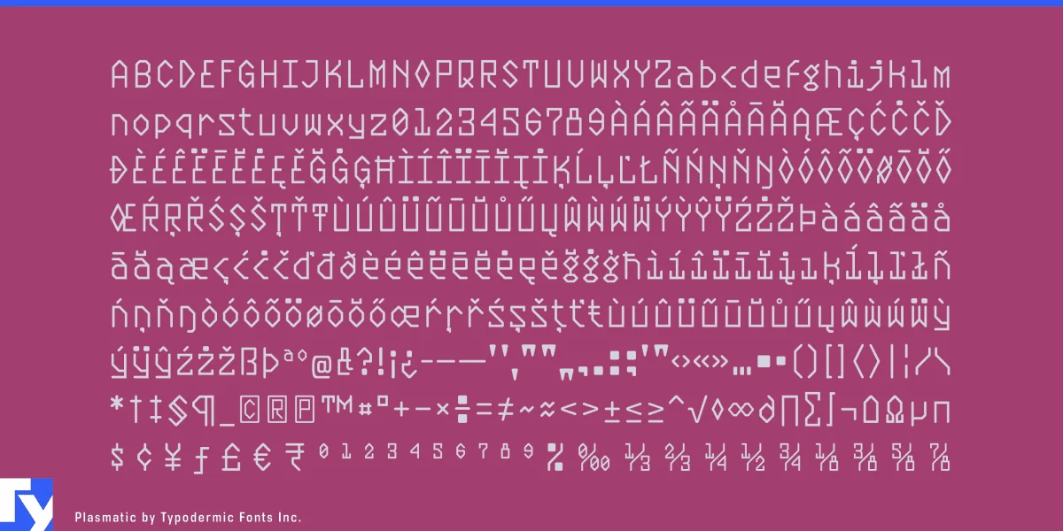 Plasmatic Font preview 5
