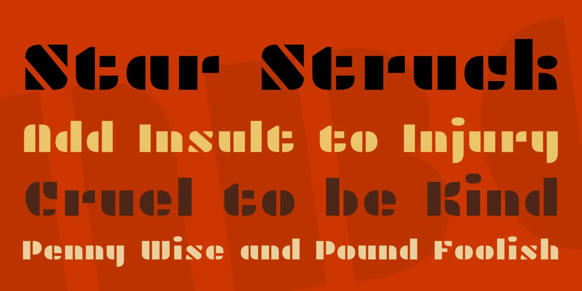 Plaster Font preview 2