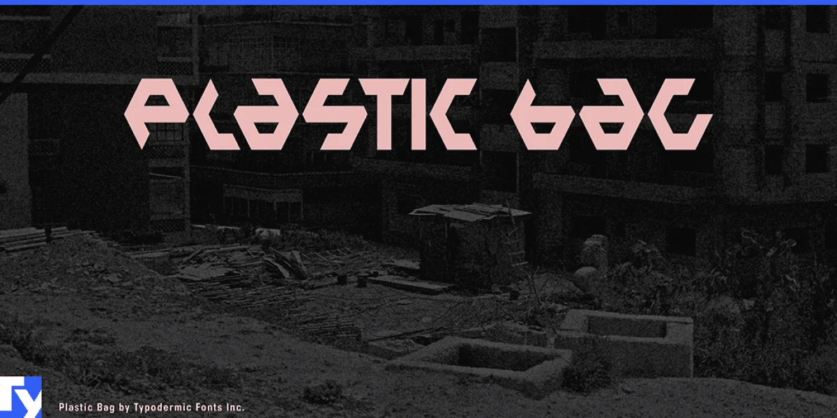 Plastic Bag Font