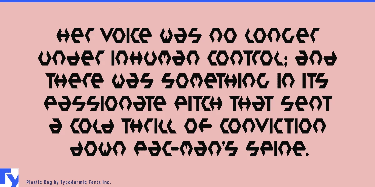 Plastic Bag Font preview 3