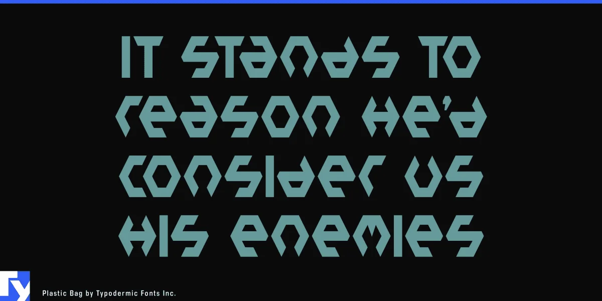 Plastic Bag Font preview 4