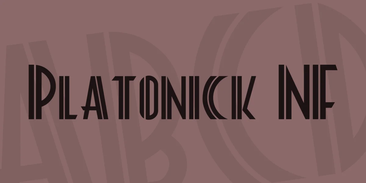 Platonick NF Font