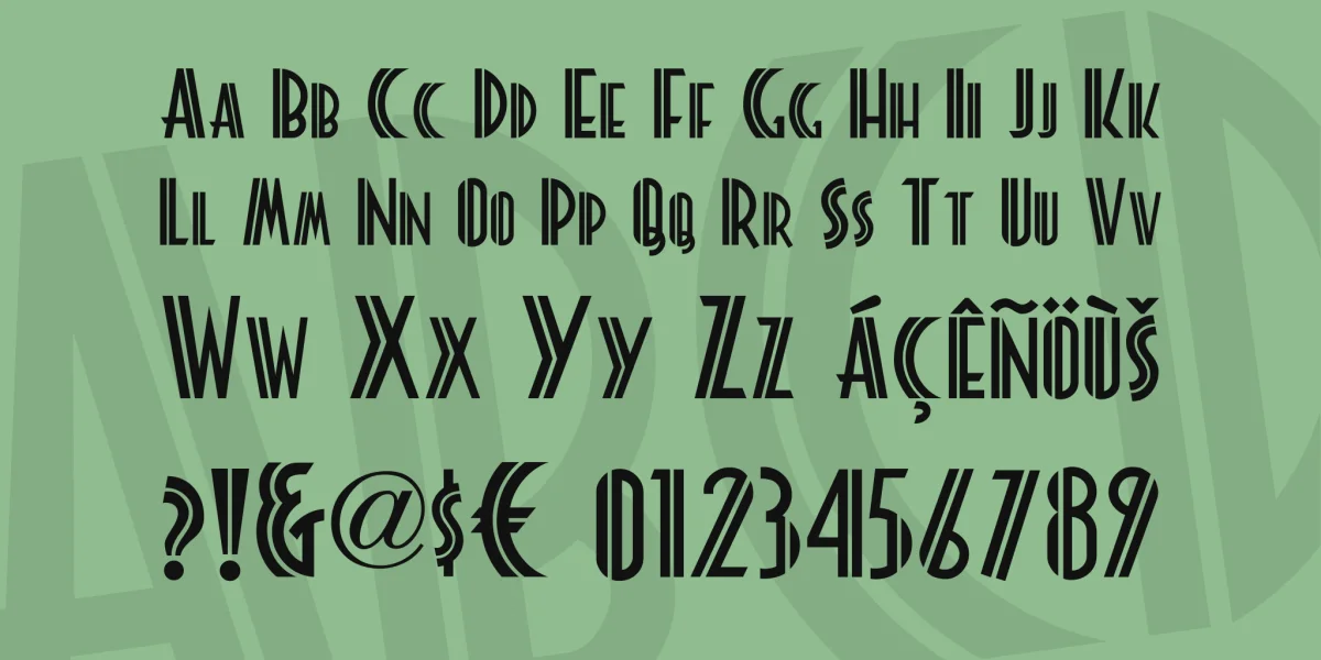 Platonick NF Font preview 2