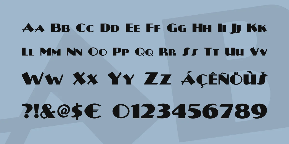 Plug Nickel NF Font preview 3
