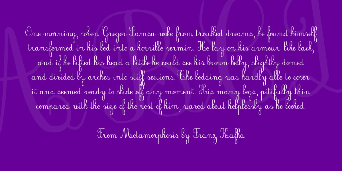 Plum Script Font preview 3