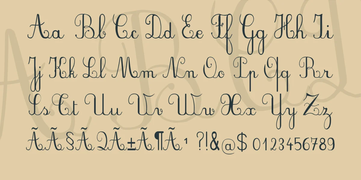 Plum Script Font preview 4