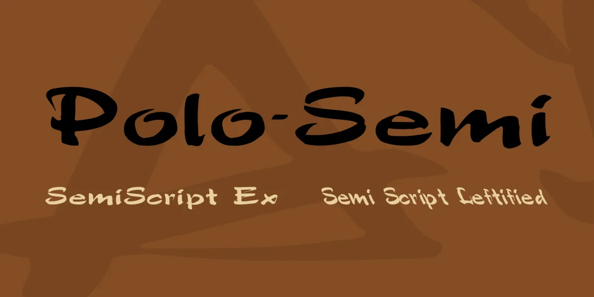 Polo-Semi Font Family