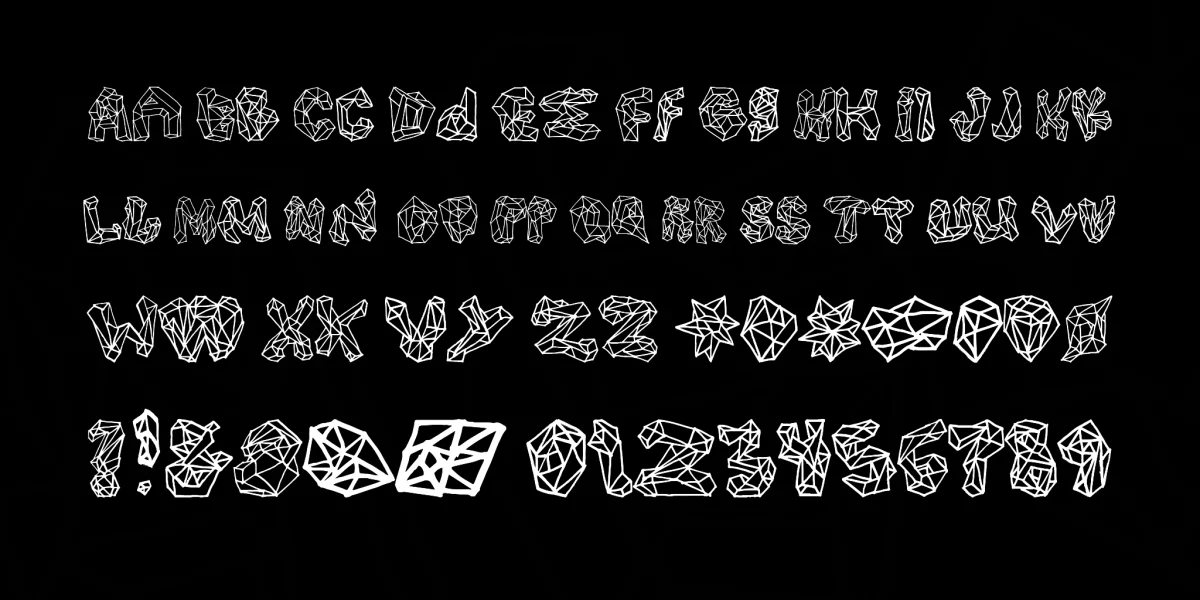 Polygons Font preview 2