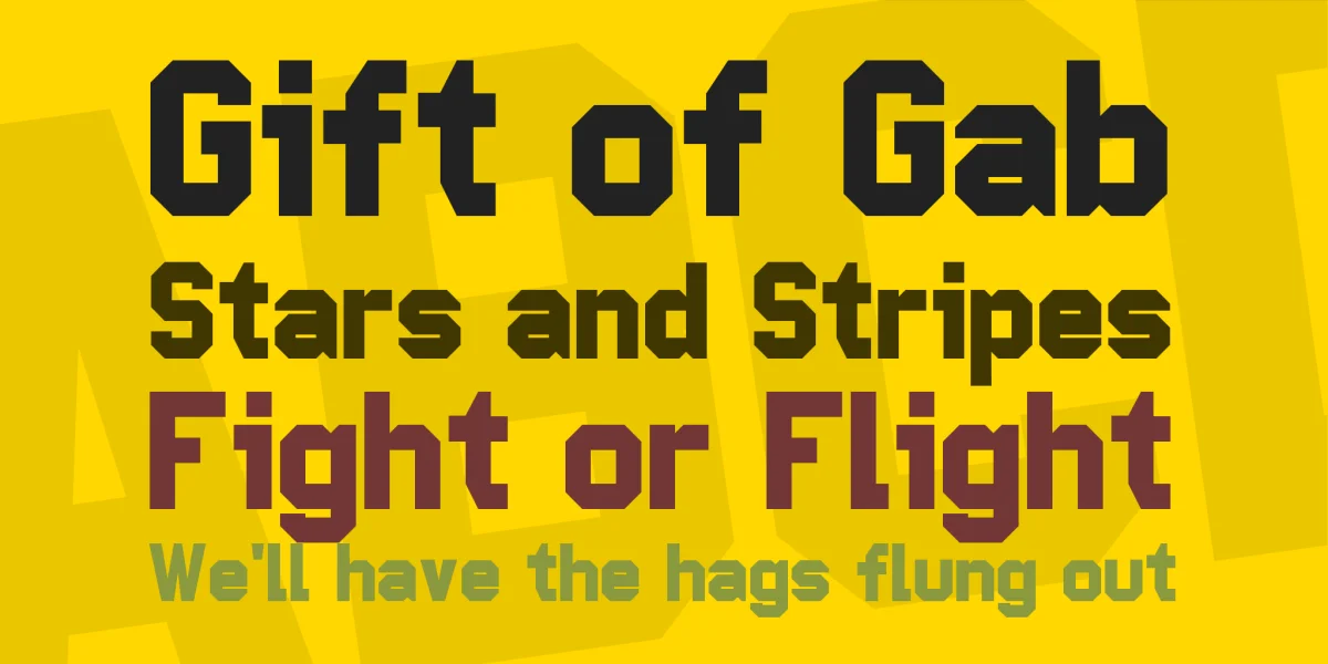 Pop Warner Font preview 2