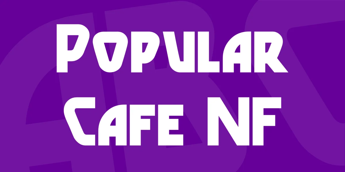 Popular Cafe NF Font