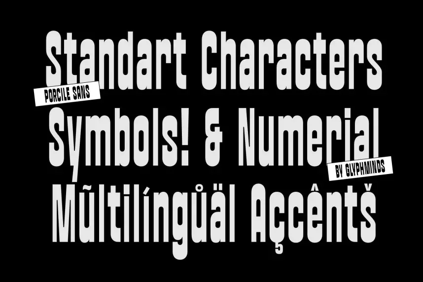 Porcile Font preview 5
