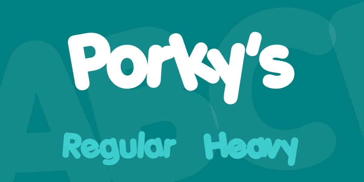 Porky's Font Family