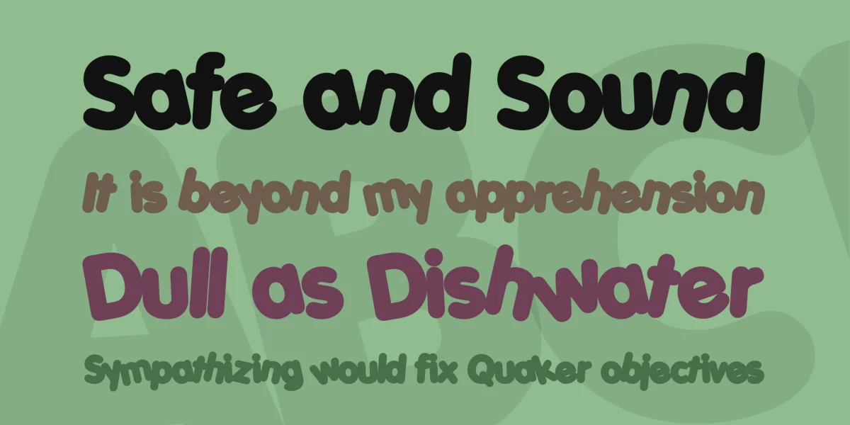 Porky's Font Family preview 2