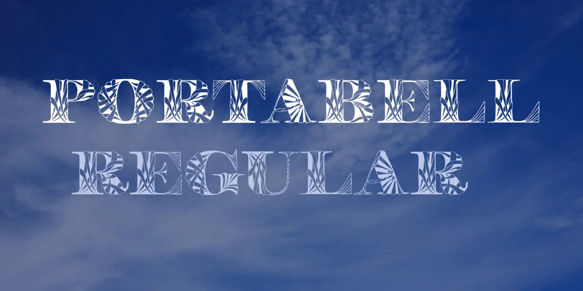 Portabell Font preview 2