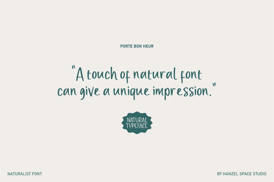 Porte Bon Heur Font preview 5