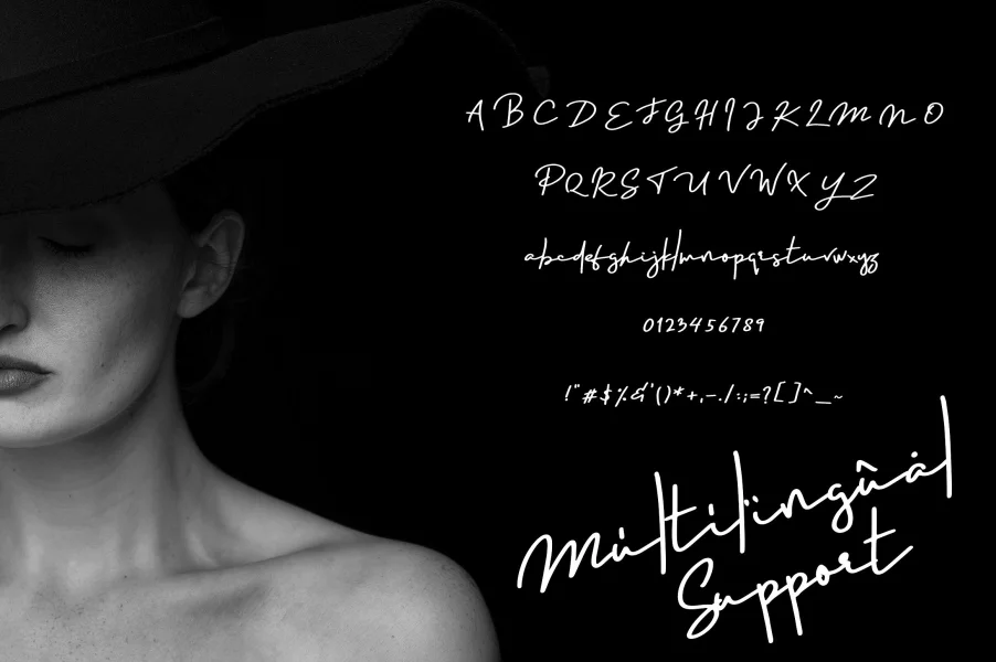 Portraits Font preview 8