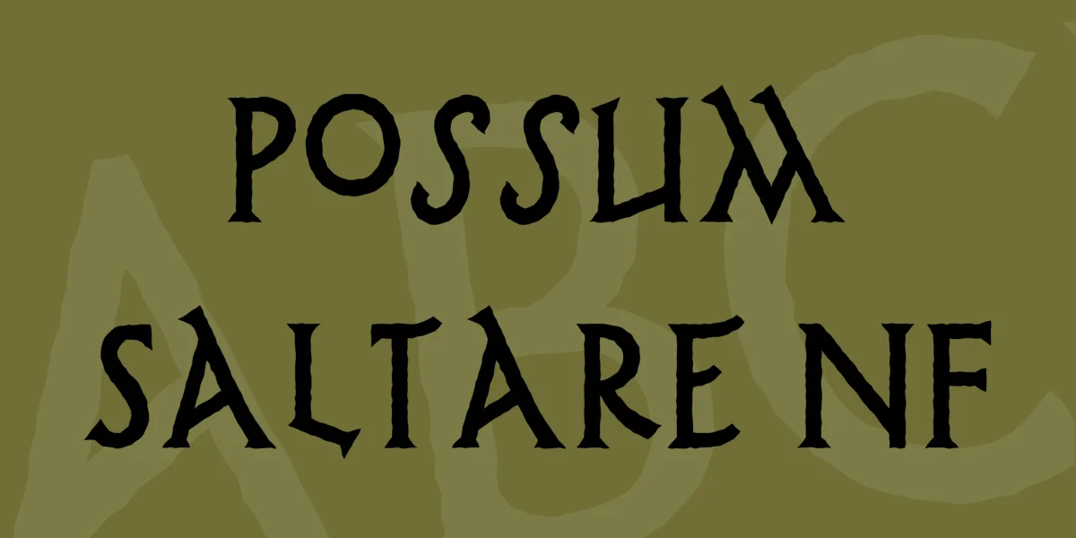 Possum Saltare NF Font