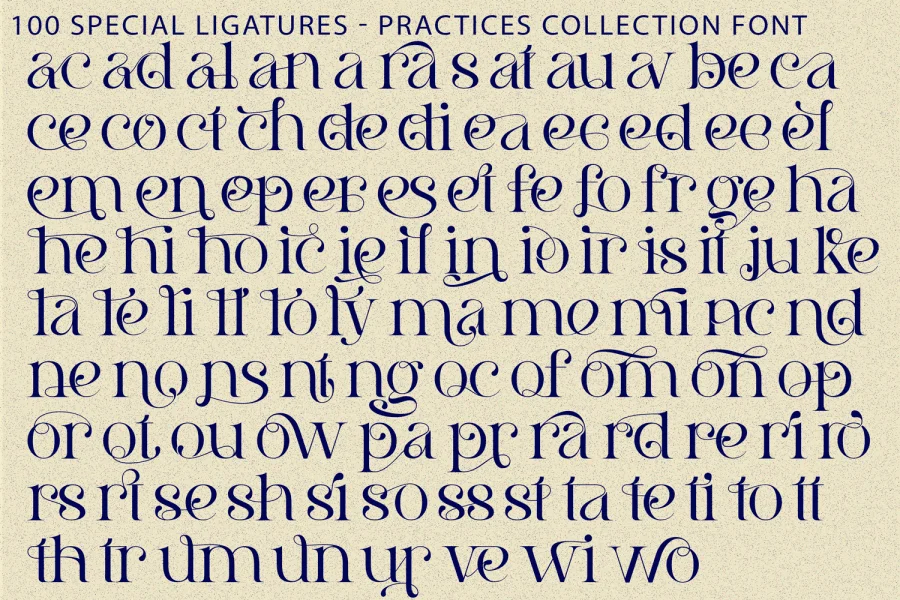 Practices Collection Demo Font preview 8