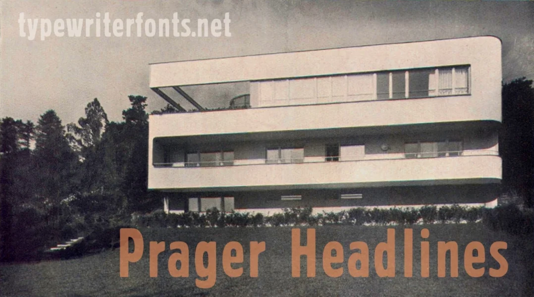 Prager Headlines Font