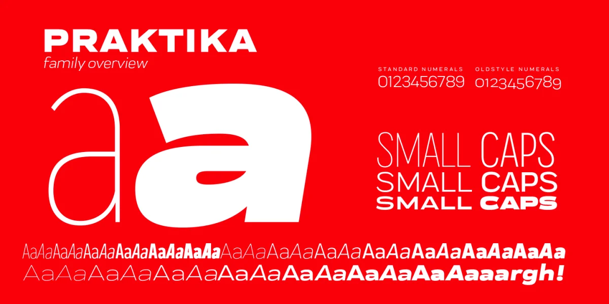 Praktika Font Family preview 3