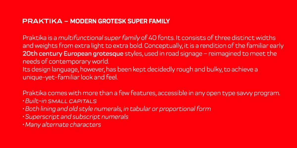 Praktika Font Family preview 5