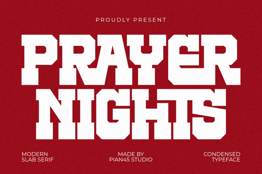 Prayer Nights Font