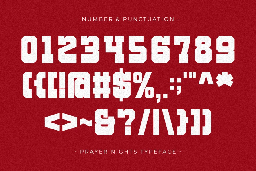 Prayer Nights Font preview 6
