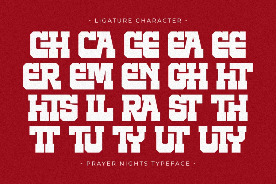 Prayer Nights Font preview 7