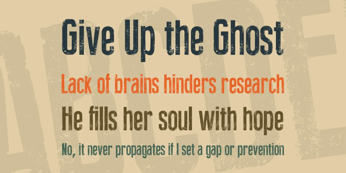 Press Feeling Eroded Font preview 2