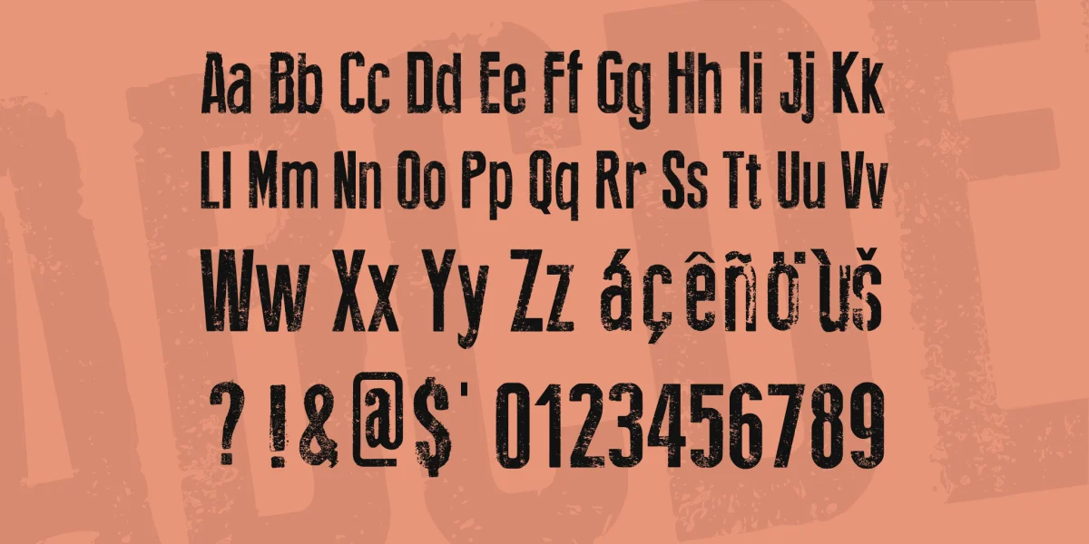 Press Feeling Eroded Font preview 3