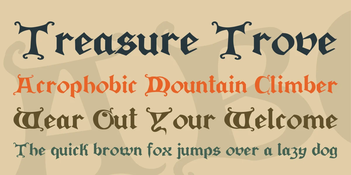 Press Gutenberg Font preview 2