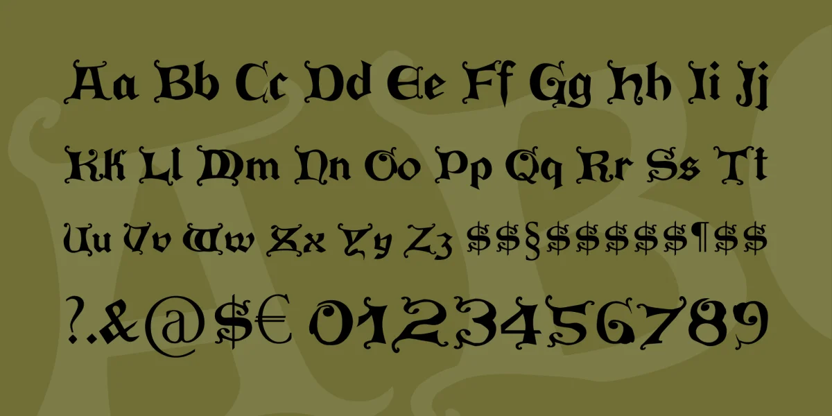 Press Gutenberg Font preview 4