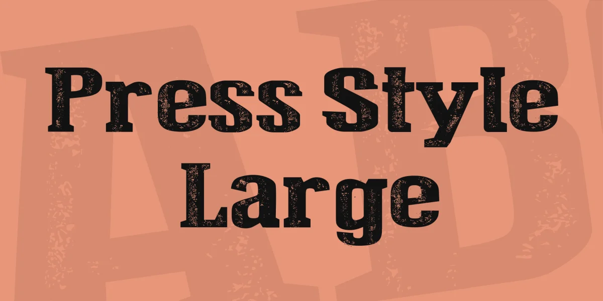 Press Style Large Font preview 2