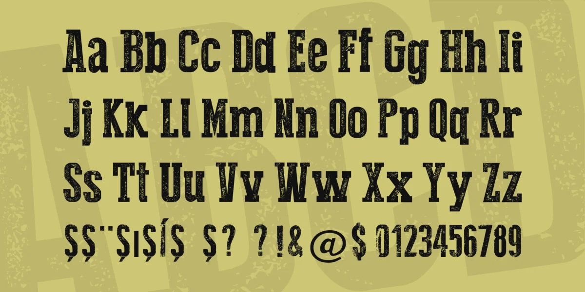 Press Style Serif Font preview 3