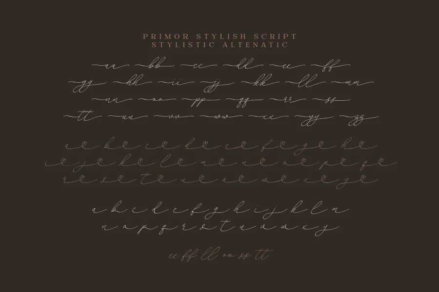 PrimorStylish Font preview 13