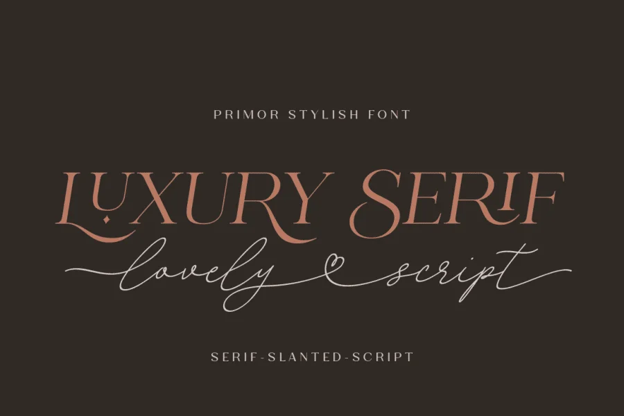 PrimorStylish Font preview 2
