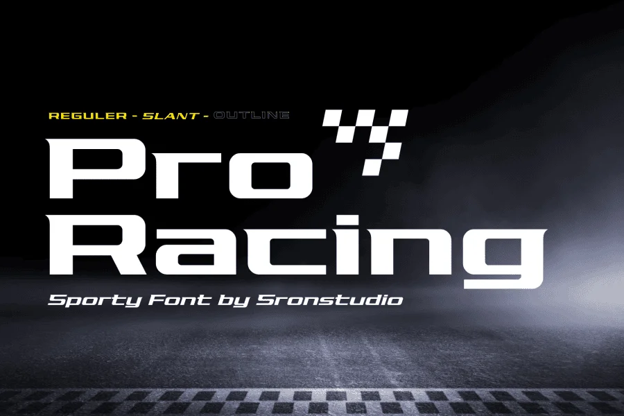 Pro Racing Font Family
