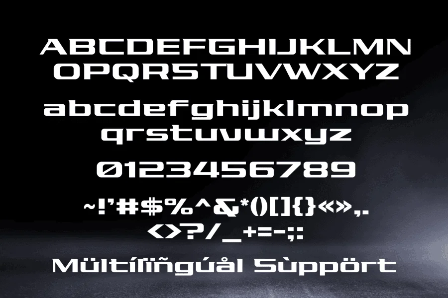 Pro Racing Font Family preview 11