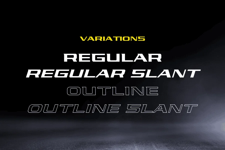 Pro Racing Font Family preview 12