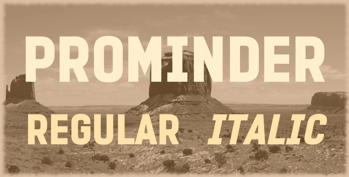 PROMINDER Font Family