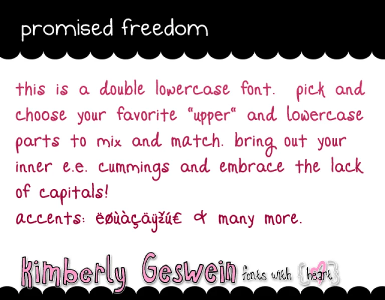 Promised Freedom Font