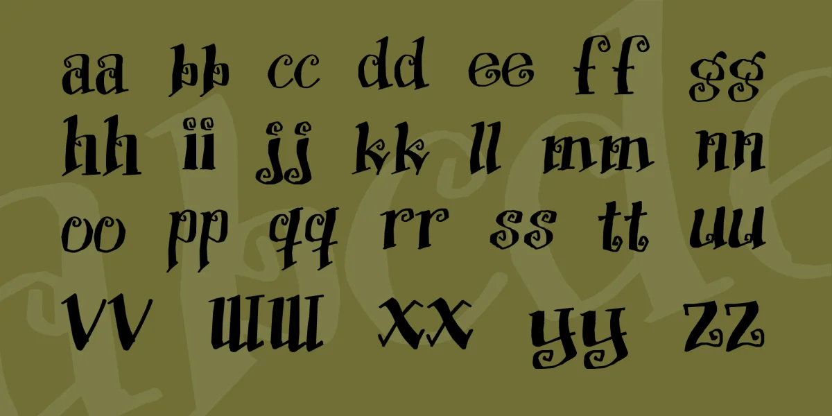 Protection Font preview 3