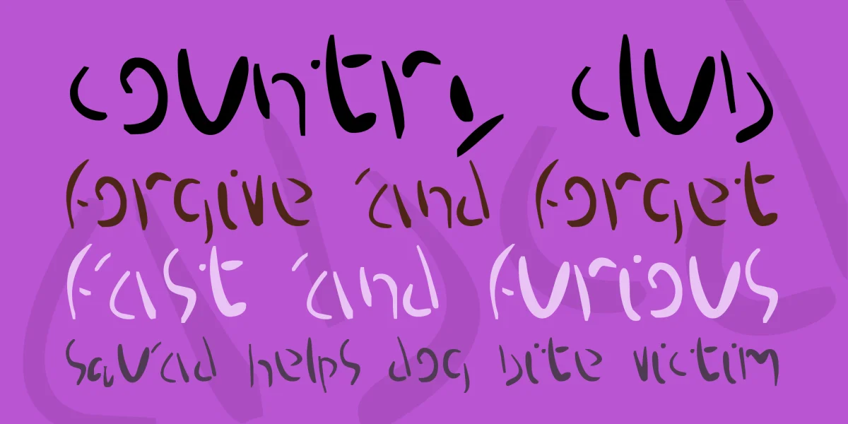 Proteron Font preview 2