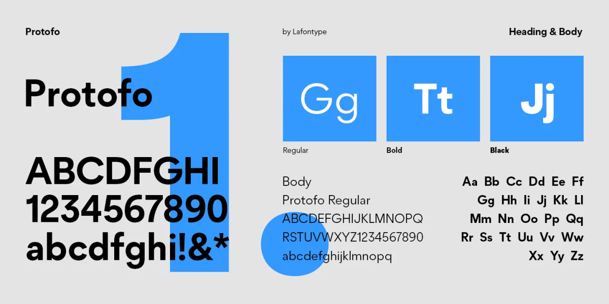 Protofo Font Family preview 2
